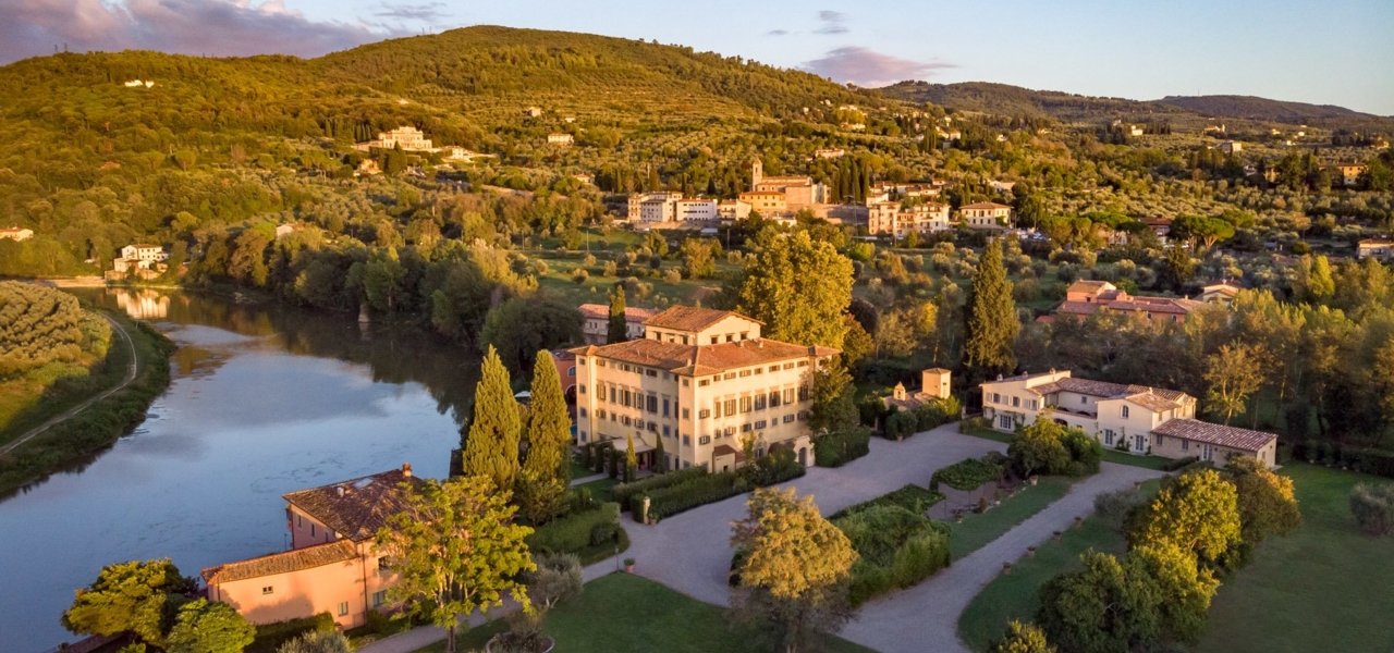 Aerial view of the hotel - Wine Paths